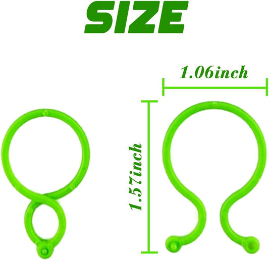 GXXMEI 200PCS Tomato Clips for Support Plant Clips Garden Clips for Climbing Plants Tomato Plant Clips Plant Support Clips for Gardening for Securing Plants