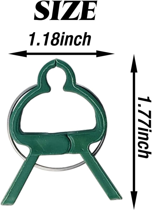 ROYHOO 120PCS Plant Support Clips, Gentle Flower Plant Clamps for Supporting Vine Climbing Plants, Gardening Lever Loop Gripper Clips Help Stems Vines Grow Straight Upright