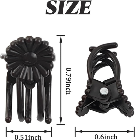 GXXMEI 200PCS Plant Clips, Orchid Clips Plant Orchid Support Clips Flower and Vine Clips for Supporting Stems Vines Grow Upright Dark Brown