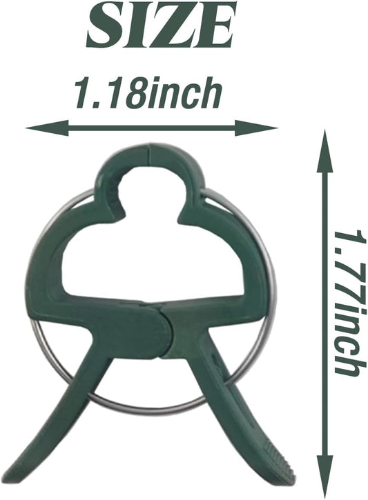 GXXMEI 100PCS Plant Clips Garden Clips for Tomato Cage, Tomatoes Clips Plant Support Clips for Bamboo Stakes, Climbing Plants, Vines, Gentle Plant & Flower Trellis Clips for Plant Stalks, Stems