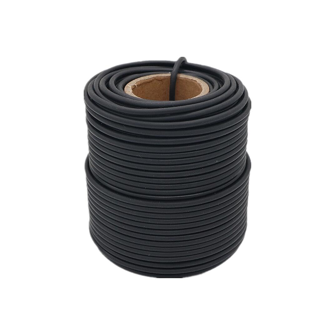 Garden Flexible Wire Tie, Soft Twist Plant Ties Support Plant Vines for Supporting and Fixing Garden Planting Branches Vines & Stems ,Organize Data Wire and Office Organization 65.6’ ( 3.5MM) (black)