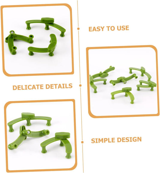 20Pcs Plant Branches Clips for Fruit Trees, Green Plastic Shape Control