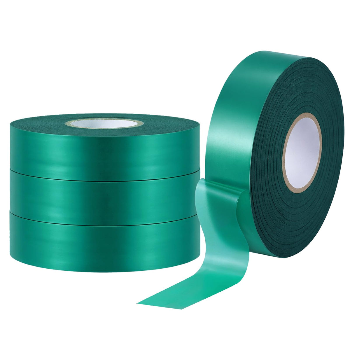 300FT Stretch Tie Tape Roll, 1'' Plant Tape Green Stretch Garden Tie