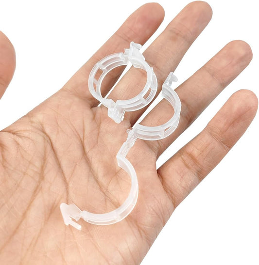 GXXMEI 302PCS Plastic Plant Support Clips for Tomato Vine, Vegetables, Garden