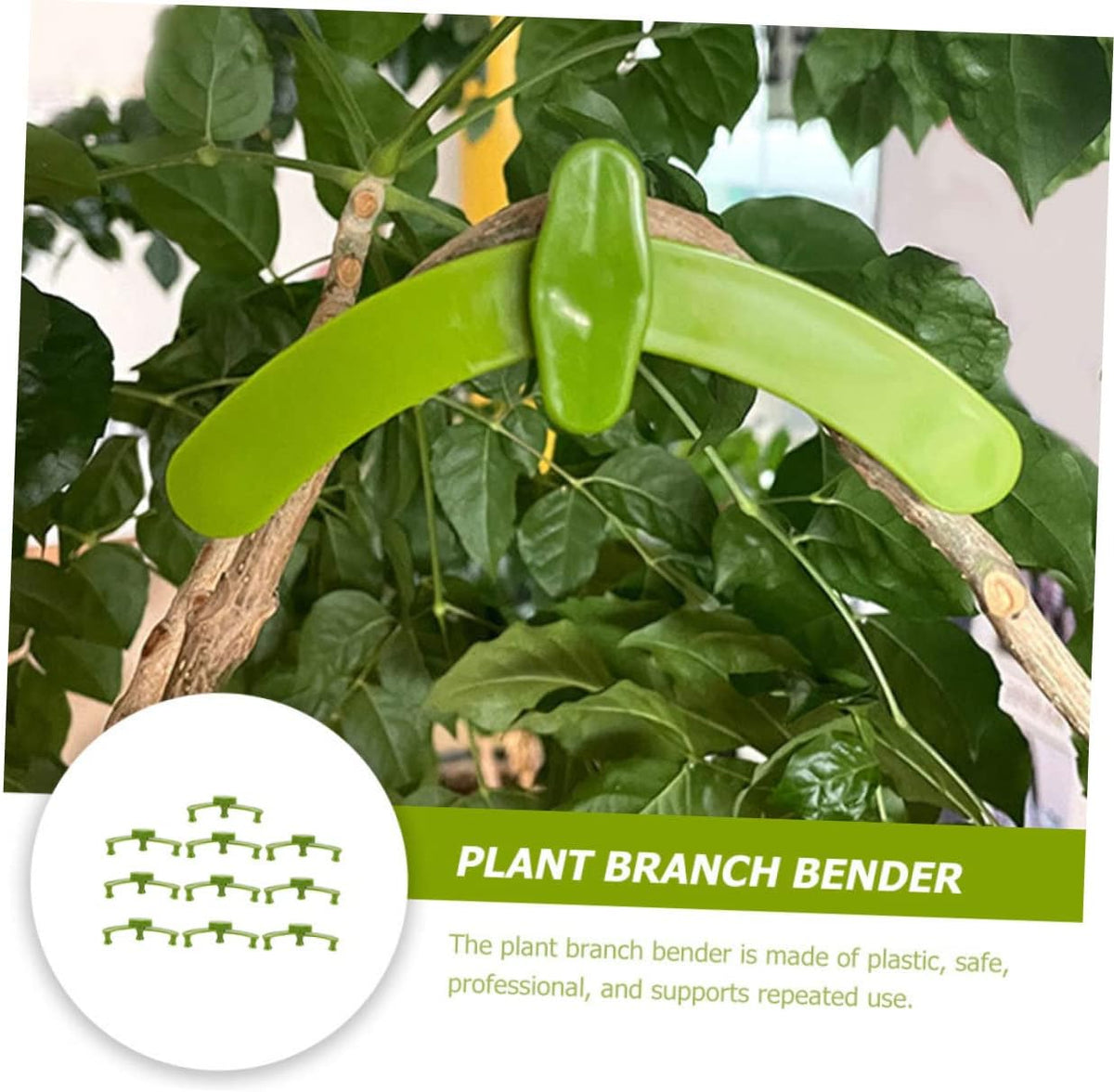 20pcs Plant Branch Bender Adjustable Branch Puller Fixator for Fruit Trees Flower Pots Bonsai Reusable Garden Training Tool for Outdoor Plant Support