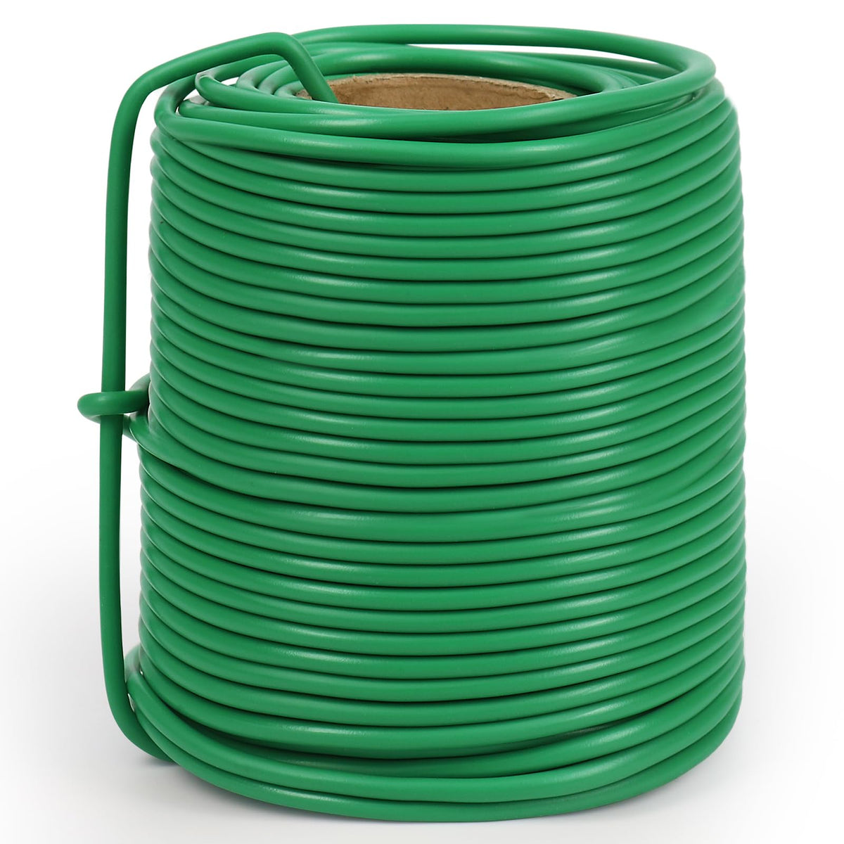 Tenn Well 66ft 3.5mm Garden Wire Rubber Coated Green Ties for Plants