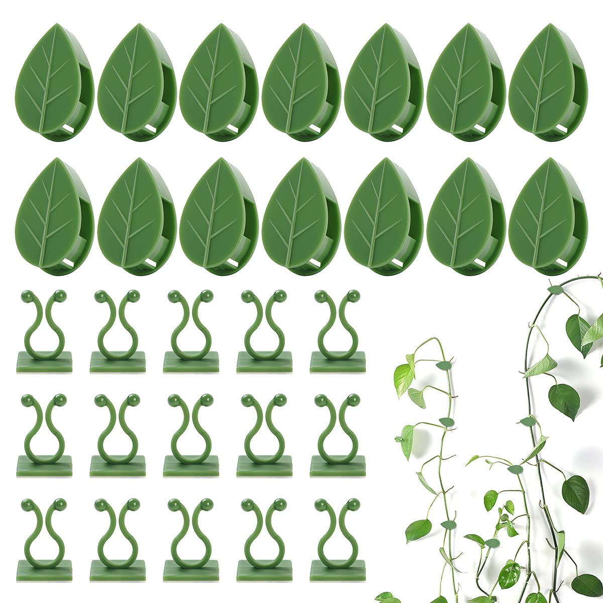 100 Pcs Plant Climbing Wall Fixture Clips, Self-Adhesive Hook for Vines