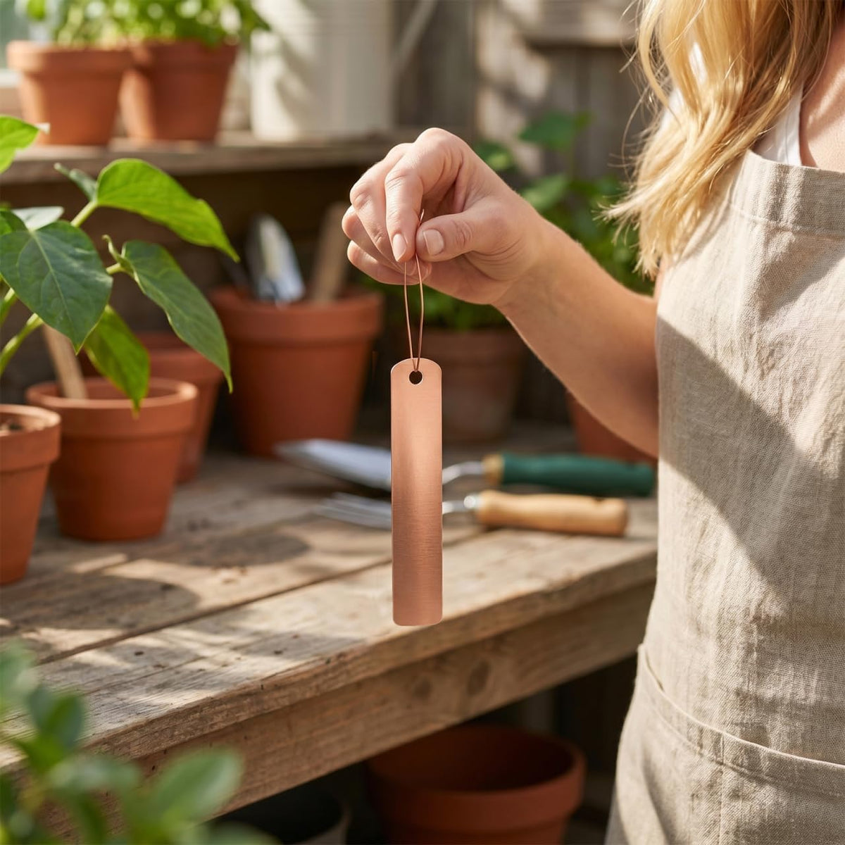 GALPADA 30Pcs Pack Copper Gardening Labels Plant Markers