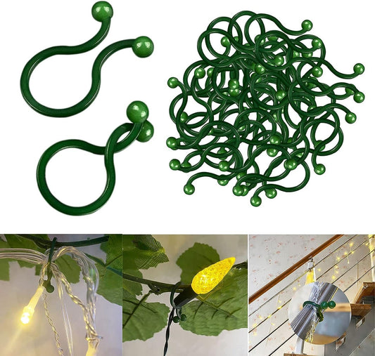 200 Pack Twist Type Christmas Tree Branch Light Clip for Christmas String Lights (C7, C9, Mini Lights) and Ornament Hanger on Trees, Shrubs, Wreaths, Outdoor Plants
