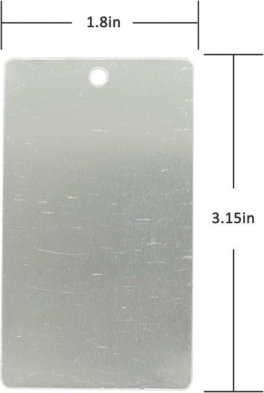 Aluminum Plant Label Tree Tags Garden Label Tag Outdoor Metal Label Stamping Blanks 25 Pack