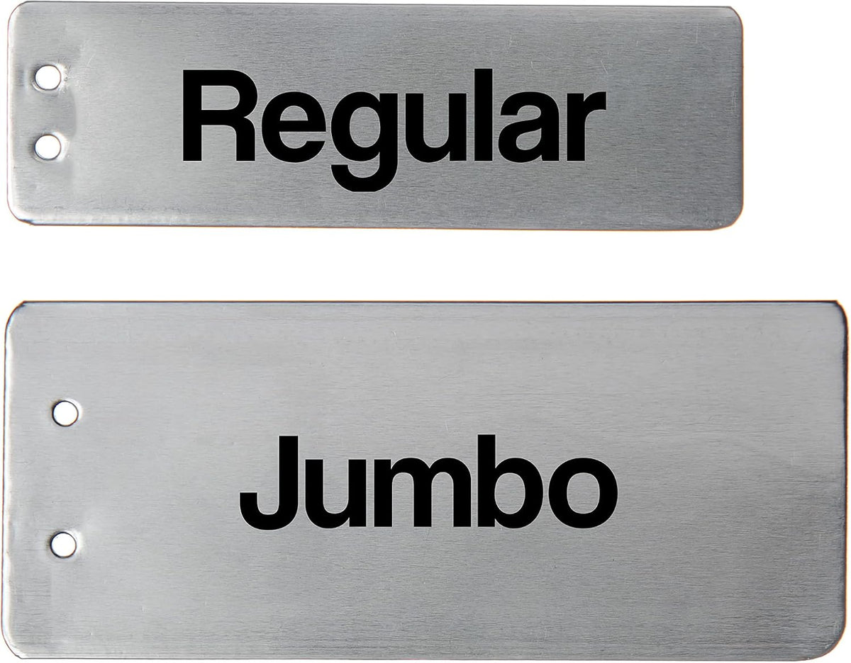 Impress-O-Tag Jumbo Double Sided Write On Metal Foil Tags (Pack of 100)