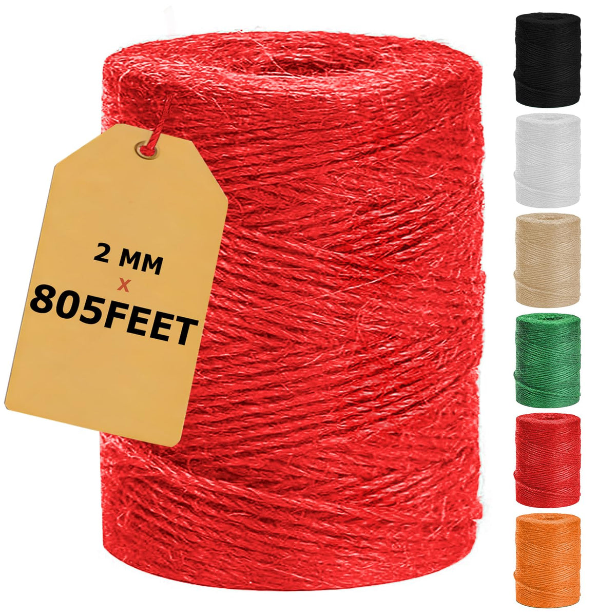 Vanhench 805ft Strong Natural Garden Twine String, Green