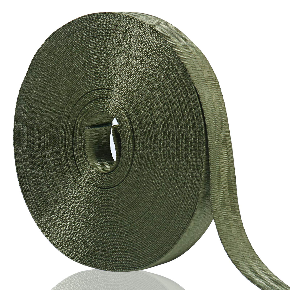 Tenn Well 65 Feet x 1 inch Green Nylon Tree Strap for Staking Support