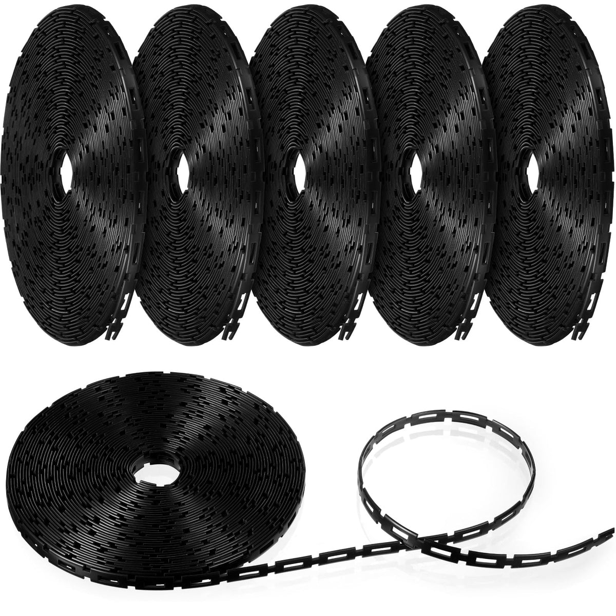 Wesiti 50 Ft Plastic Chain Lock Tree Tie, 1/2 Inch Wide Adjustable