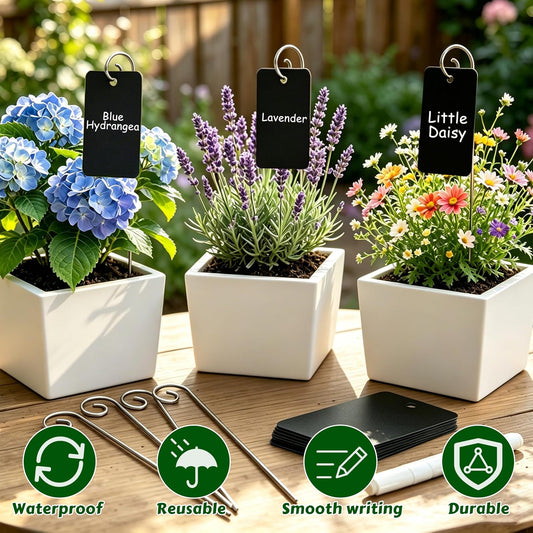 30 Pack Waterproof Outdoor Garden Labels,Reusable Plant Tags