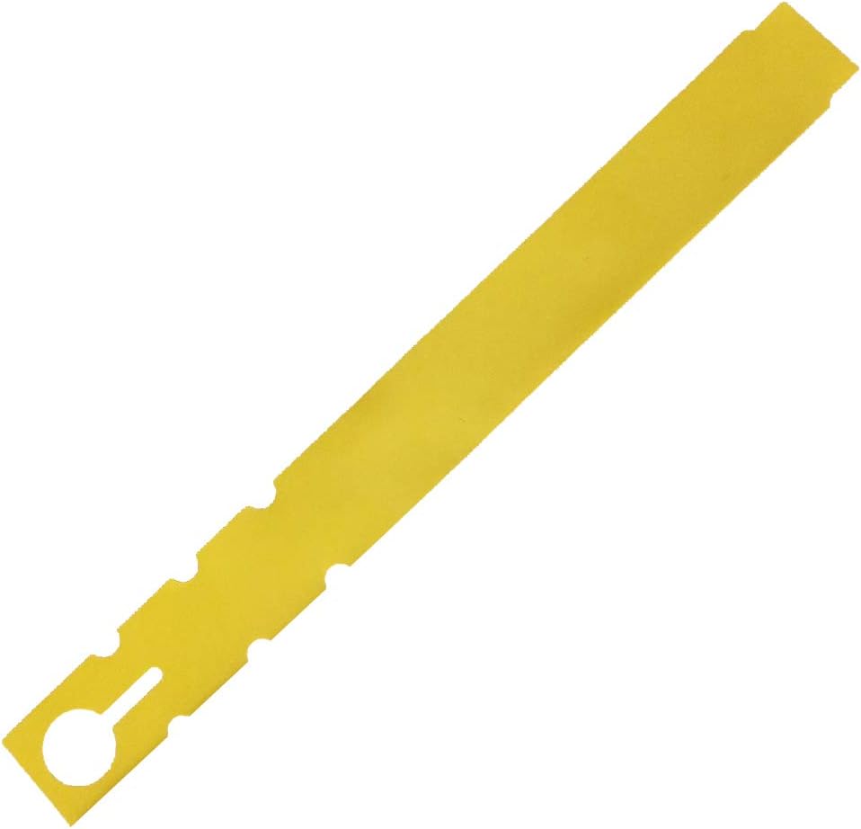 9" x 1" Yellow - 250 Pcs - Plastic Plant Tags and Labels - Wrap Around Thermal Plastic - Nursery Garden Tree Labels | Made in The USA |