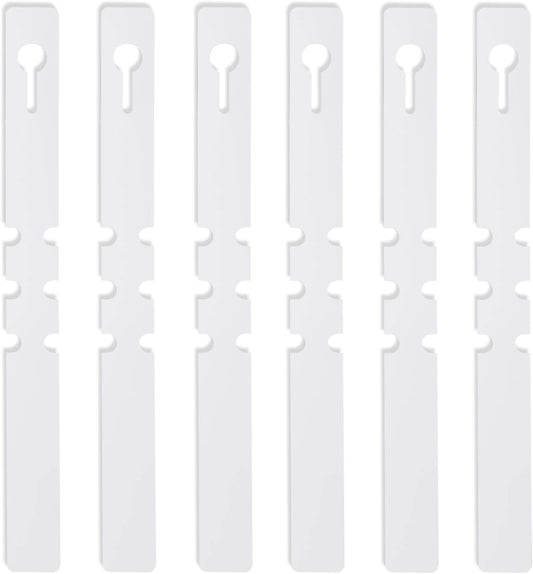 KINJOEK 1200 PCS White Plant Labels Tags, Plastic Adjustable Wrap Around Waterproof Hanging Garden Tree Name Tags, 2x20cm Strip Plant Tag for Identifying Various Outdoor Nursery Plants Flowers