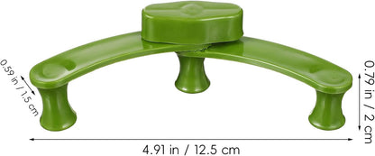 5pcs Plant Branch Benders Clips for Gardening, Reusable Green Twig Bending Clamps for Tree Training and Bonsai Shaping, Adjustable Branch Pullers for Outdoor Plant Support