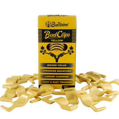 BudTrainer BudClips for Low Stress Plant Training, Yellow, 20-Pack
