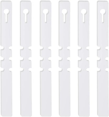 KINJOEK 1800 PCS White Plant Labels, Adjustable PVC Plant Tags Garden Plant Labels