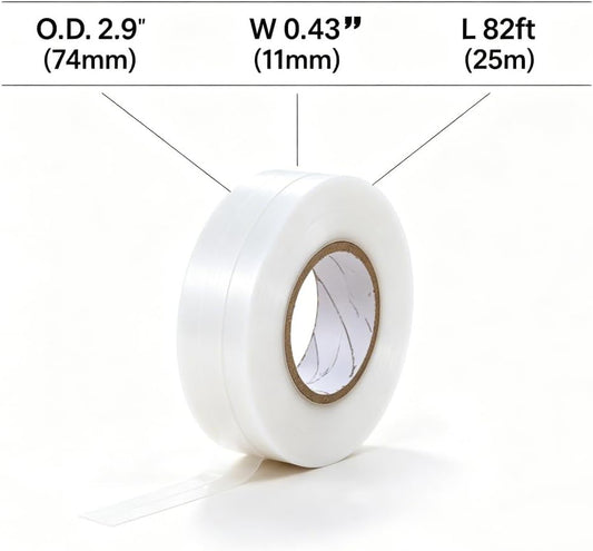 HEVSTIL Garden Tie Tape, 3/7-Inch x 82ft, White, 4 Rolls