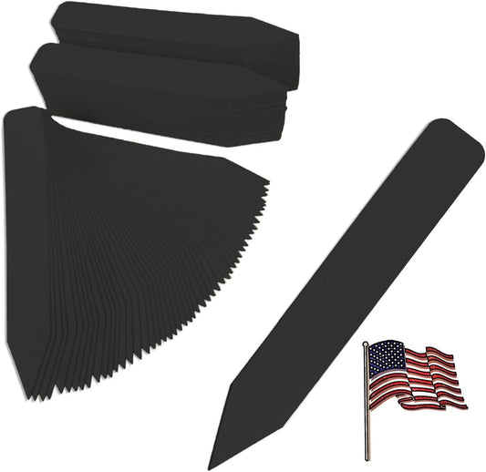 Black Premium Plant Tags 4" x 5/8" - 500 pcs