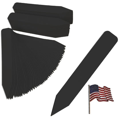 Black Premium Plant Tags 4" x 5/8" - 500 pcs