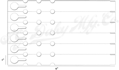 9" x 1" Yellow - 250 Pcs - Plastic Plant Tags and Labels - Wrap Around Thermal Plastic - Nursery Garden Tree Labels | Made in The USA |