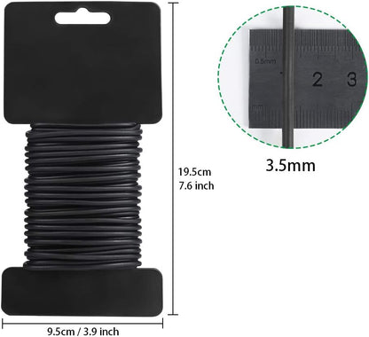Tenn Well 2Pk 52ft 3.5mm Garden Wire Ties for Climbing Plants