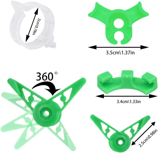 80 pcs Plant Stem Training Clips, Low Stress Plant Bud Bender Branches Trainer Plant Support Clips Plant Ties Trellis Clamps for Climbing Plants Garden Plant Grow Tools