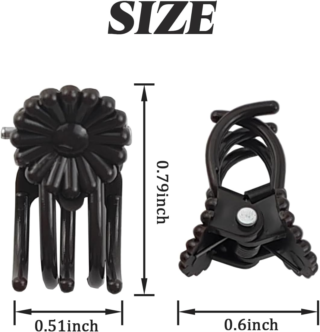 GXXMEI 200PCS Plant Clips, Orchid Clips Plant Orchid Support Clips Flower and Vine Clips for Supporting Stems Vines Grow Upright Dark Brown