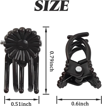 GXXMEI 200PCS Plant Clips, Orchid Clips Plant Orchid Support Clips Flower and Vine Clips for Supporting Stems Vines Grow Upright Dark Brown