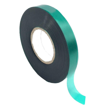 12 Rolls 150 Feet Stretch Tie Tape 0.5 Inch Garden Tie Tape Thick Plant Ribbon Garden Green Vinyl Stake for Indoor Outdoor Patio Plant Use
