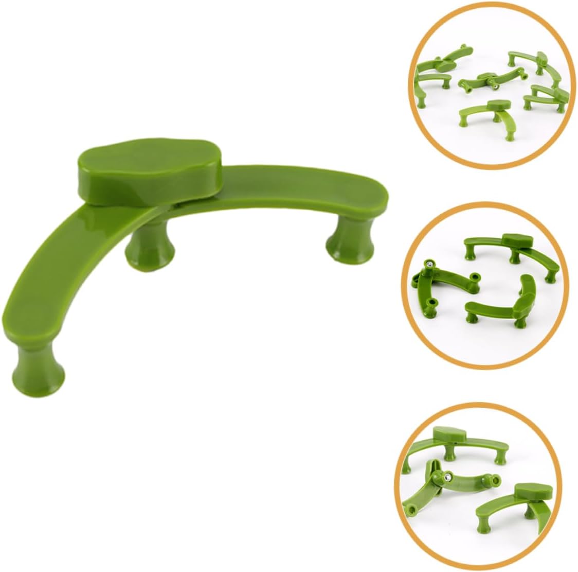 20Pcs Plant Branches Clips for Fruit Trees, Green Plastic Shape Control