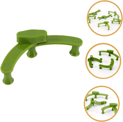 20Pcs Plant Branches Clips for Fruit Trees, Green Plastic Shape Control