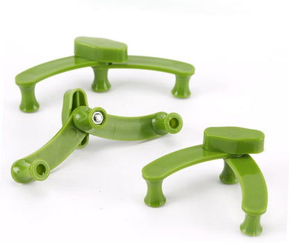 20Pcs Plant Branches Clips for Fruit Trees, Green Plastic Shape Control