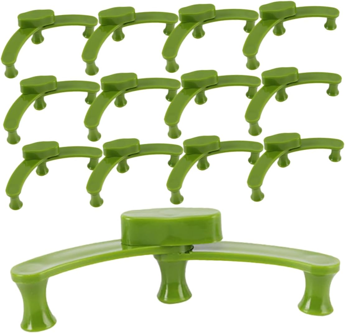 20Pcs Plant Branches Clips for Fruit Trees, Green Plastic Shape Control