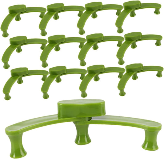 20Pcs Plant Branches Clips for Fruit Trees, Green Plastic Shape Control