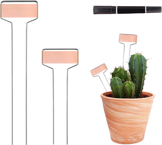 30-Pack Copper Plant Markers Metal Plant Labels 6in&10inch Plant Markers for Outdoor Plants, Garden Markers Plant Labels for Seedlings Herbs Flowers Vegetables Tree Tags Gardening Gifts