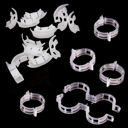 Spencer 200 Pcs Plant Support Clips - 100 Pcs Tomato Vine Clips (1.18” Inner Diameter) and 100 Pcs Plant Bender (1.57” in Length) for Garden Plants Fruits Vegetables