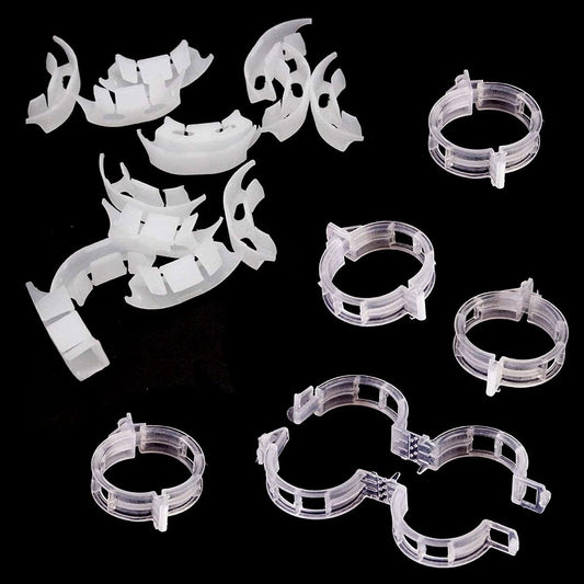 Spencer 200 Pcs Plant Support Clips - 100 Pcs Tomato Vine Clips (1.18” Inner Diameter) and 100 Pcs Plant Bender (1.57” in Length) for Garden Plants Fruits Vegetables