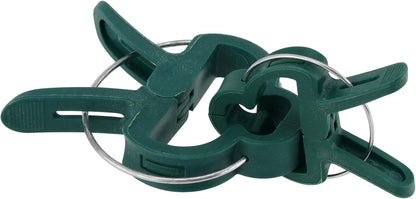 HOZEON 160 PCS Garden Plant Gripper Clips, Green Plant Support Clips for Gardening, Plastic Tomato Plant Lever Loop Clips, Tomato Vine Clips for Climbing Plants Stems, Stalks, 2 Sizes