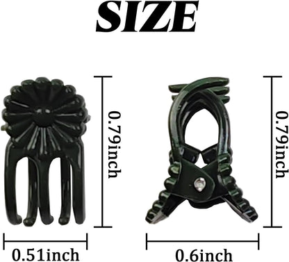 RONYOUNG 200PCS Plant Clips, Orchid Clips Plant Orchid Support Clips Flower and Vine Clips for Supporting Stems Vines Grow Upright Dark Green