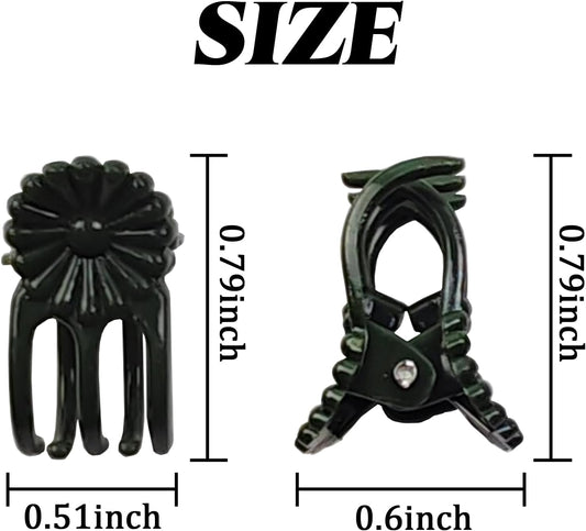 RONYOUNG 200PCS Plant Clips, Orchid Clips Plant Orchid Support Clips Flower and Vine Clips for Supporting Stems Vines Grow Upright Dark Green