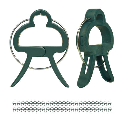 50 PCS Tomato Clips for Climbing Plants - Durable Plant Support Clips for Tomato, Cucumber, Flower, Squash Vine - 25 Large & 25 Small Clips Included