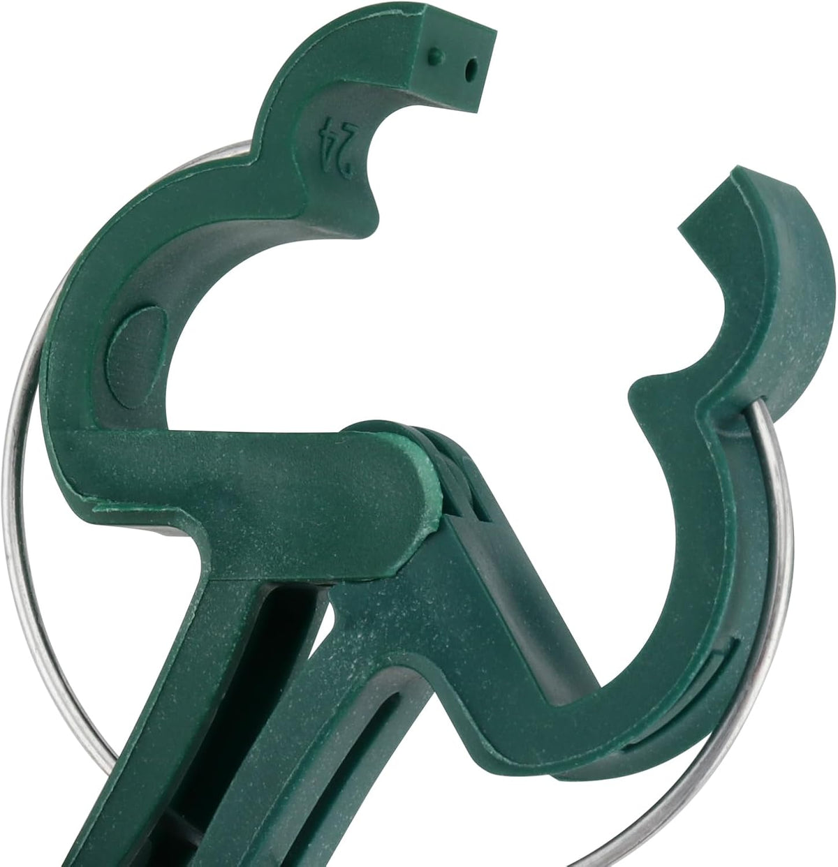 HOZEON 160 PCS Garden Plant Gripper Clips, Green Plant Support Clips for Gardening, Plastic Tomato Plant Lever Loop Clips, Tomato Vine Clips for Climbing Plants Stems, Stalks, 2 Sizes