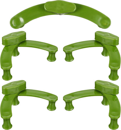 5pcs Plant Branch Benders Clips for Gardening, Reusable Green Twig Bending Clamps for Tree Training and Bonsai Shaping, Adjustable Branch Pullers for Outdoor Plant Support