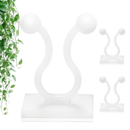 100Pcs Wall Plant Climbing Fixer Clips for Wall Vines Traction Fixing,Green
