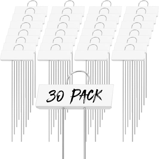 Foraineam 30 Pack Metal Plant Labels Plant Tags Weatherproof Planting Seedling Stake Signs Nursery Tags Large Iron Garden Markers