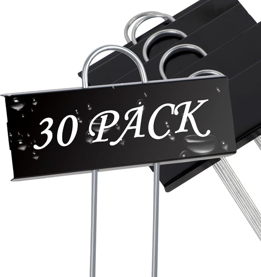 FORUP Metal Plant Labels, 30 Pack Garden Label Markers, Weatherproof Garden Stake Tags, Reusable Planting Gardening Markers, Black